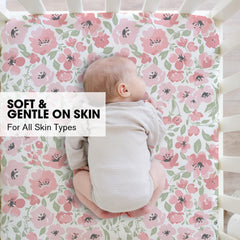 Little Grape Land Daliah ultra-soft microfiber texture suggests skin-friendly comfort for delicate skin.
