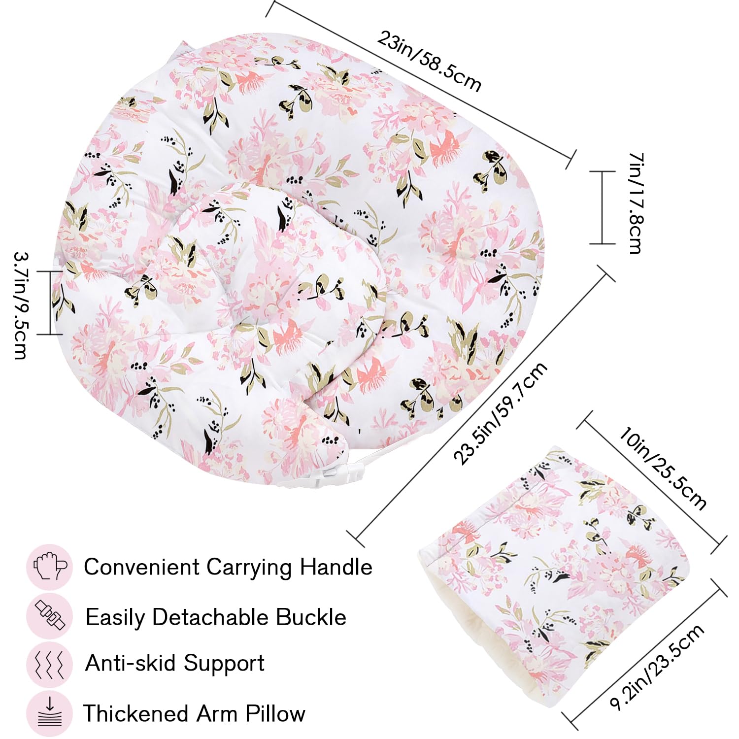 Detachable buckle enables quick transfer between feeding positions