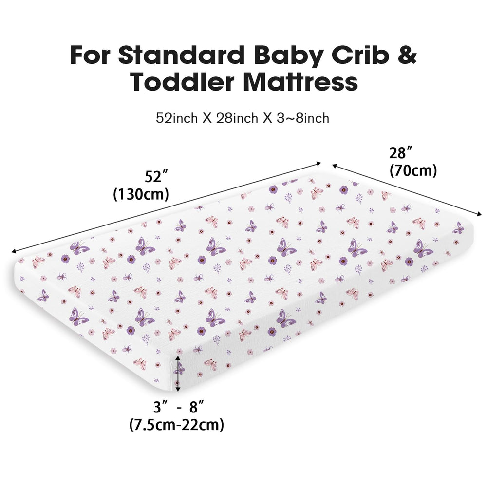 Little Grape Land fitted sheets with secure elastic edge prevent mattress creep