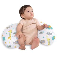 Little Grape Land nursing pillow cover closeup showing soft fabric for baby comfort during feeds