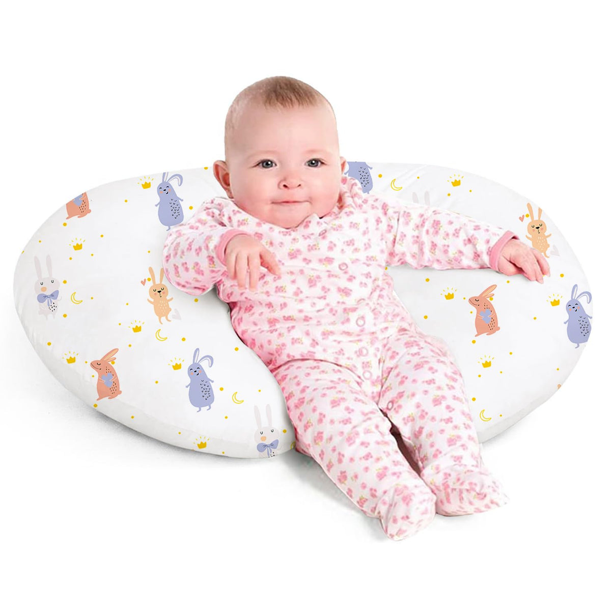 Little Grape Land nursing pillow with removable cover for easy cleaning