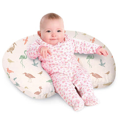 Little Grape Land nursing pillow cover removable demonstrates easy cleaning after feeding sessions