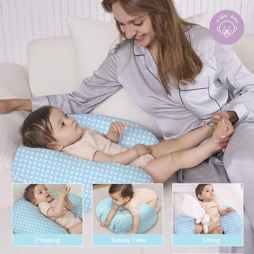 Little Grape Land nursing pillow cover baby-soft cotton weave feels gentle