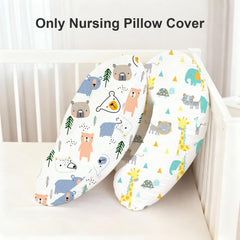 Little Grape Land nursing pillow cover with zipper—easy removal for quick cleaning.