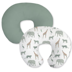 Little Grape Land nursing pillow covers Safari pack front for a coordinated, stylish feeding setup