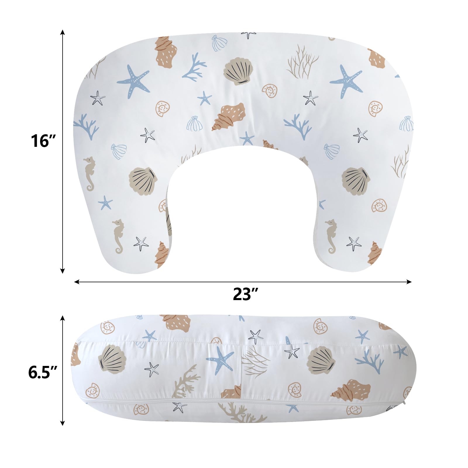Little Grape Land nursing pillow ergonomic design elevates feeding height for comfortable latch.