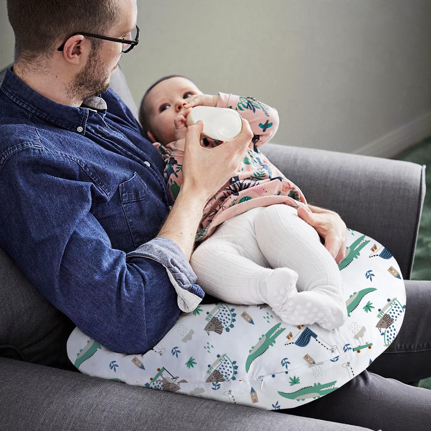Little Grape Land nursing pillow ergonomic design aids caregiver comfort during feeding