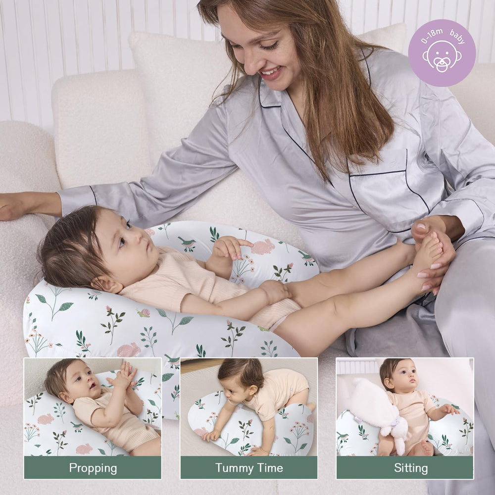 Little Grape Land nursing pillow firmer high-loft support for closer feeding