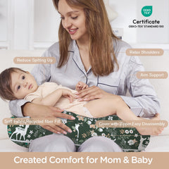 Little Grape Land nursing pillow side-support aids arms and back during feeds