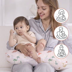 Little Grape Land nursing pillow hidden zipper protects baby while keeping pillow sleek