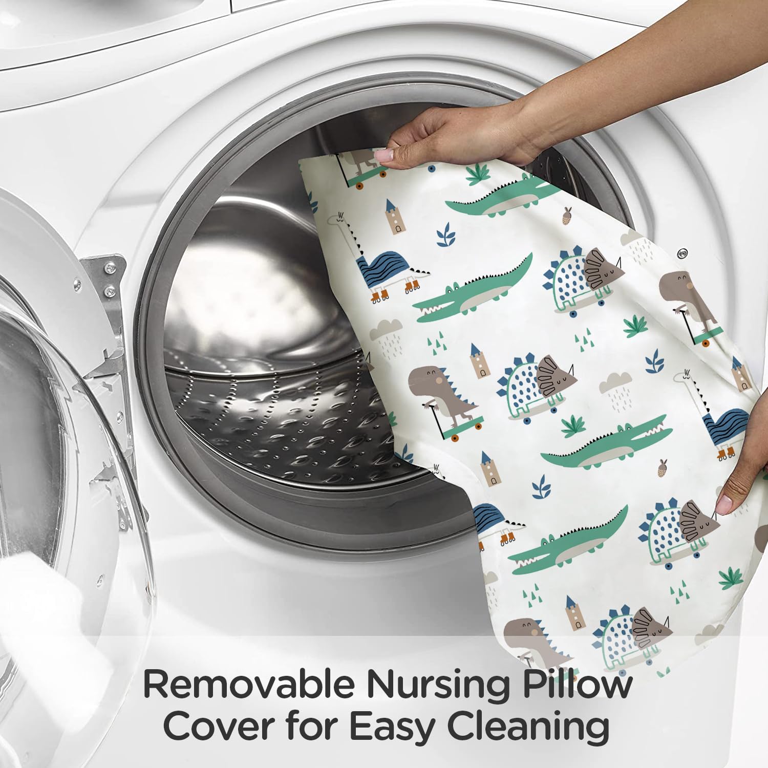 Little Grape Land nursing pillow machine washable cover keeps care easy