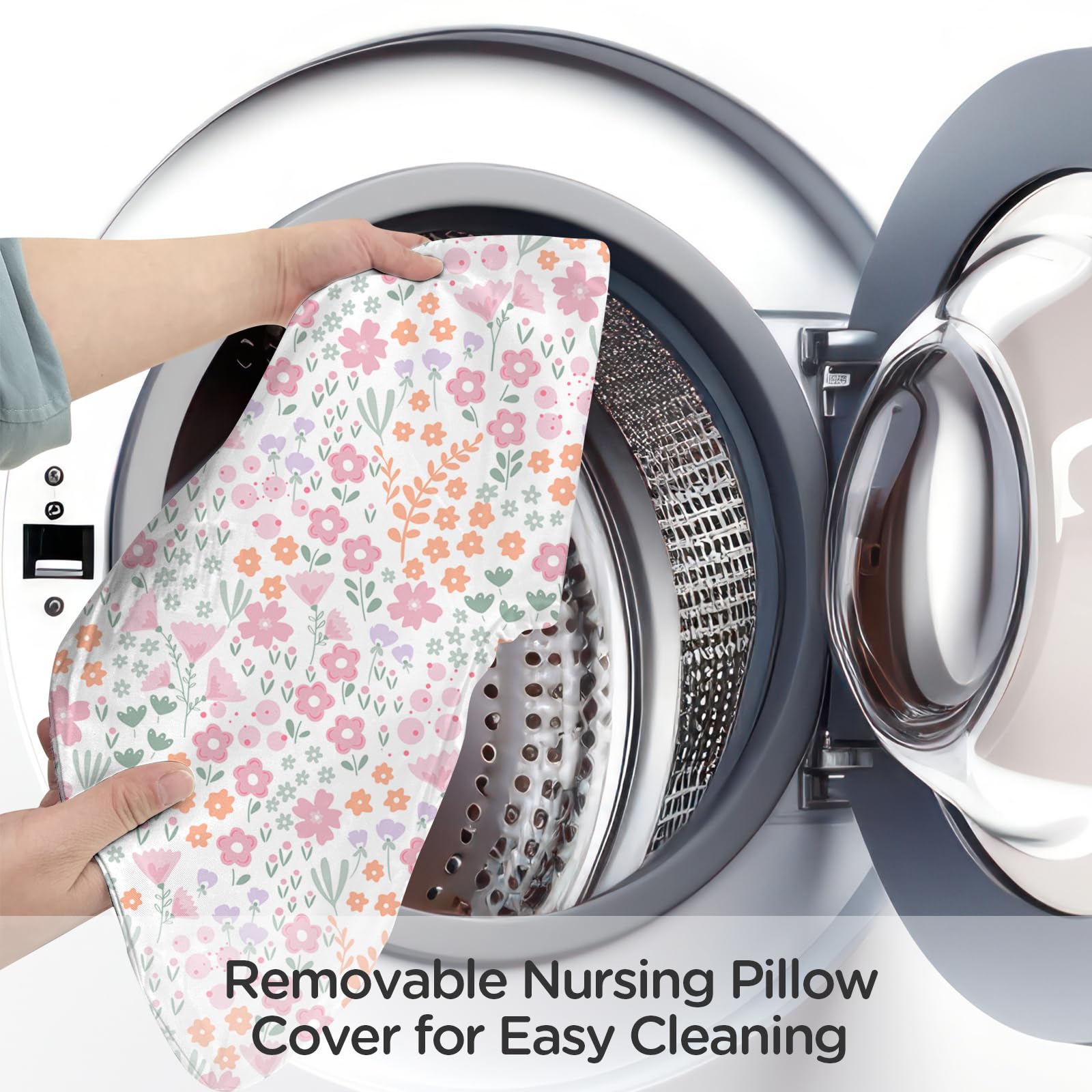 Little Grape Land multi-use pillow supports breastfeeding, bottle feeding, and tummy time