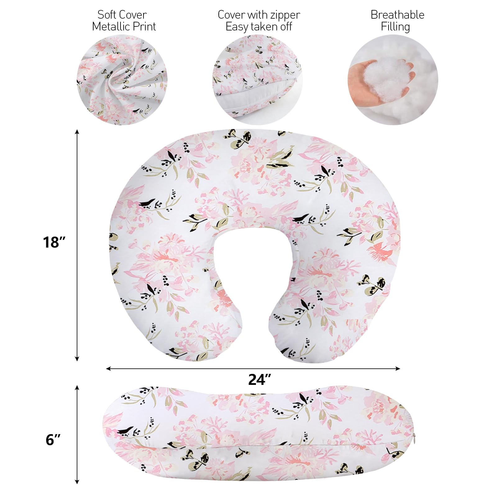 Little Grape Land travel-ready nursing pillow ships vacuum-packed for travel