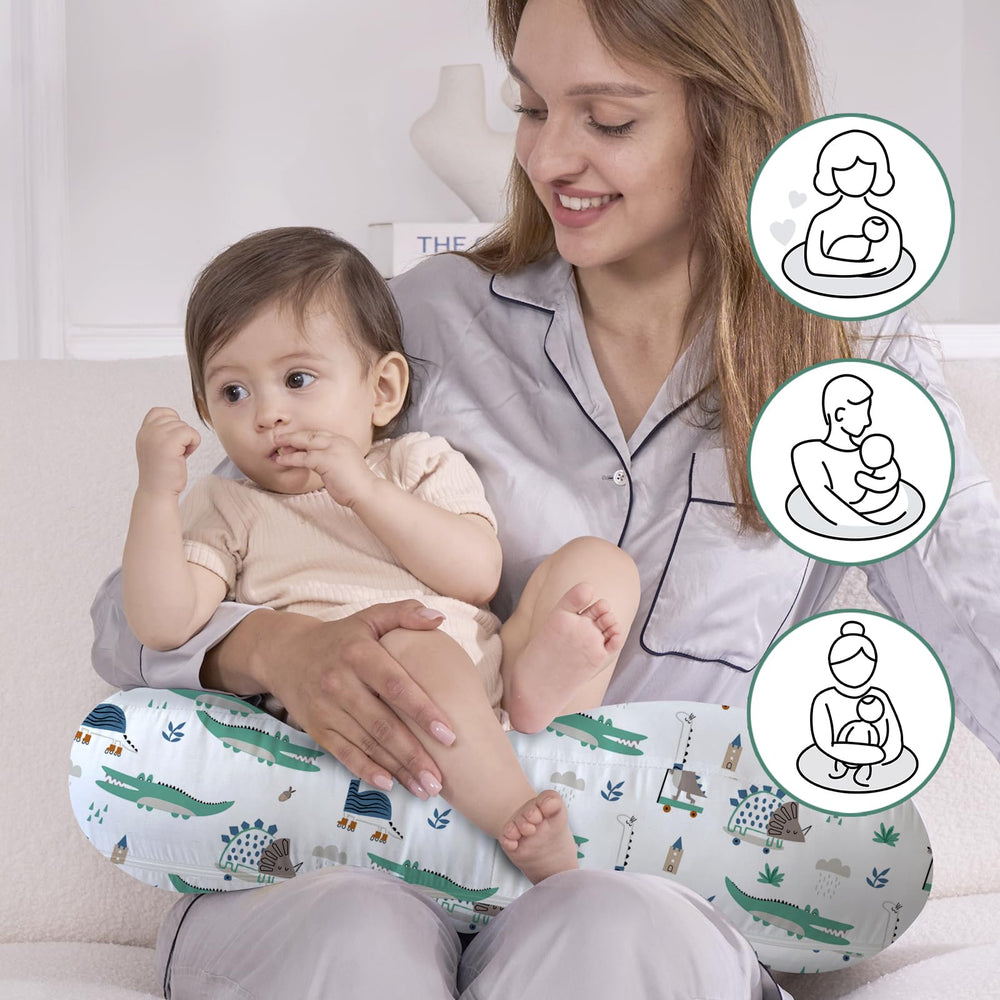 Little Grape Land washable cover showcased for easy cleanup after feeding
