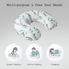 Little Grape Land nursing pillow's extra-wide surface supports comfortable, stable feeding sessions.