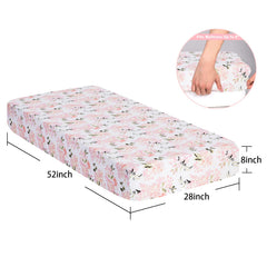 Little Grape Land soft microfiber crib sheet closeup, breathable comfort for nap time.