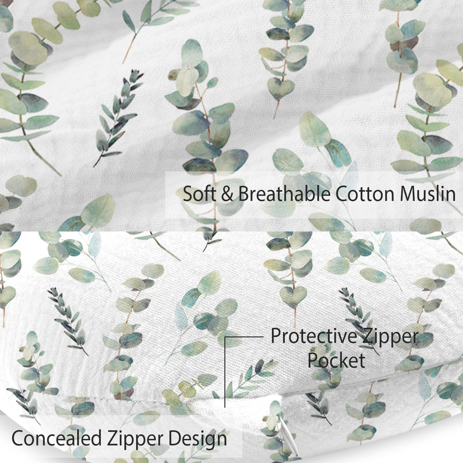 Little Grape Land soft muslin fabric texture emphasizing breathable warmth for baby