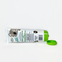 Little Journey fragrance-free claim badge indicates safe, fragrance-free care.