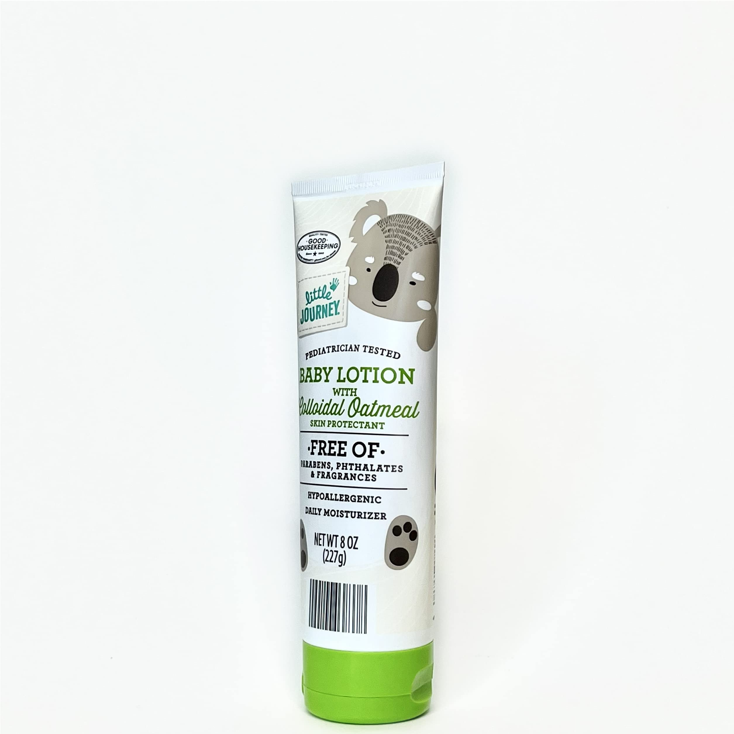 Little Journey pediatrician-tested label signals trusted safety for baby skin.