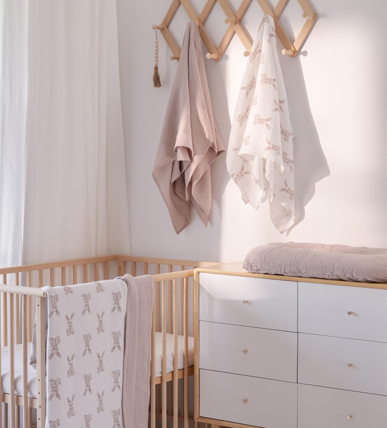 Little Jump prewashed blanket compact roll demonstrates easy care and softening after washes.