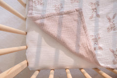 Little Jump blanket size 47x47 closeup shows generous coverage for baby and toddler moments.