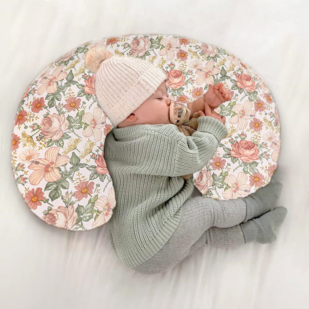 Little Jump Fall Leaves pattern detail highlights vibrant colors for a cheerful feeding space.