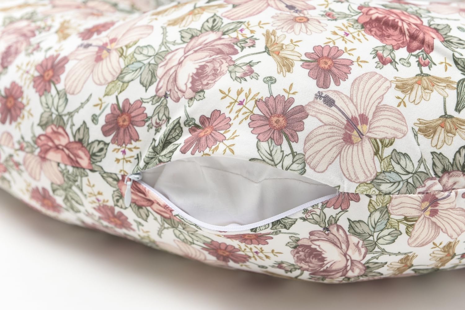 Little Jump floral patterns make a thoughtful, gift-ready nursing pillow cover.