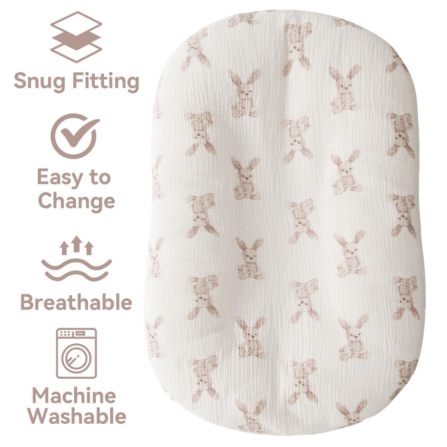 Little Jump removable slipcover highlights easy on off envelope closure