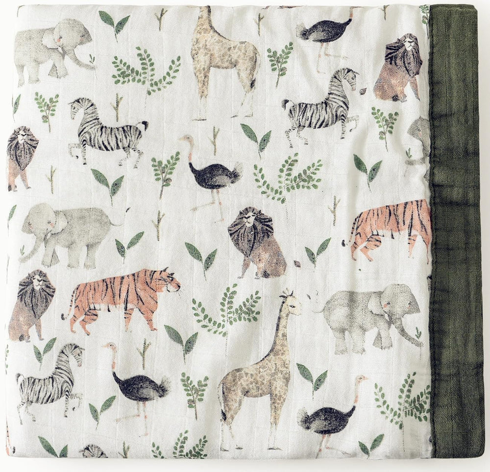 Little Jump Muslin Quilt blanket soft texture for gentle snuggles and naps