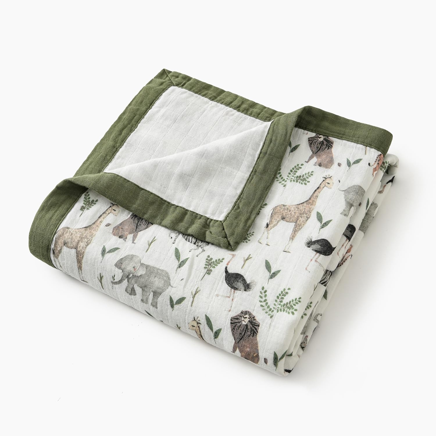 Little Jump Muslin Quilt crib bed scene with versatile all-season use