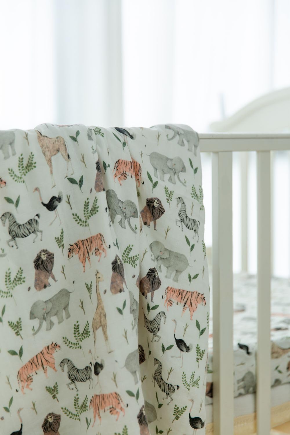 Little Jump Muslin Quilt oversized 47x47 for roomy toddler coverage