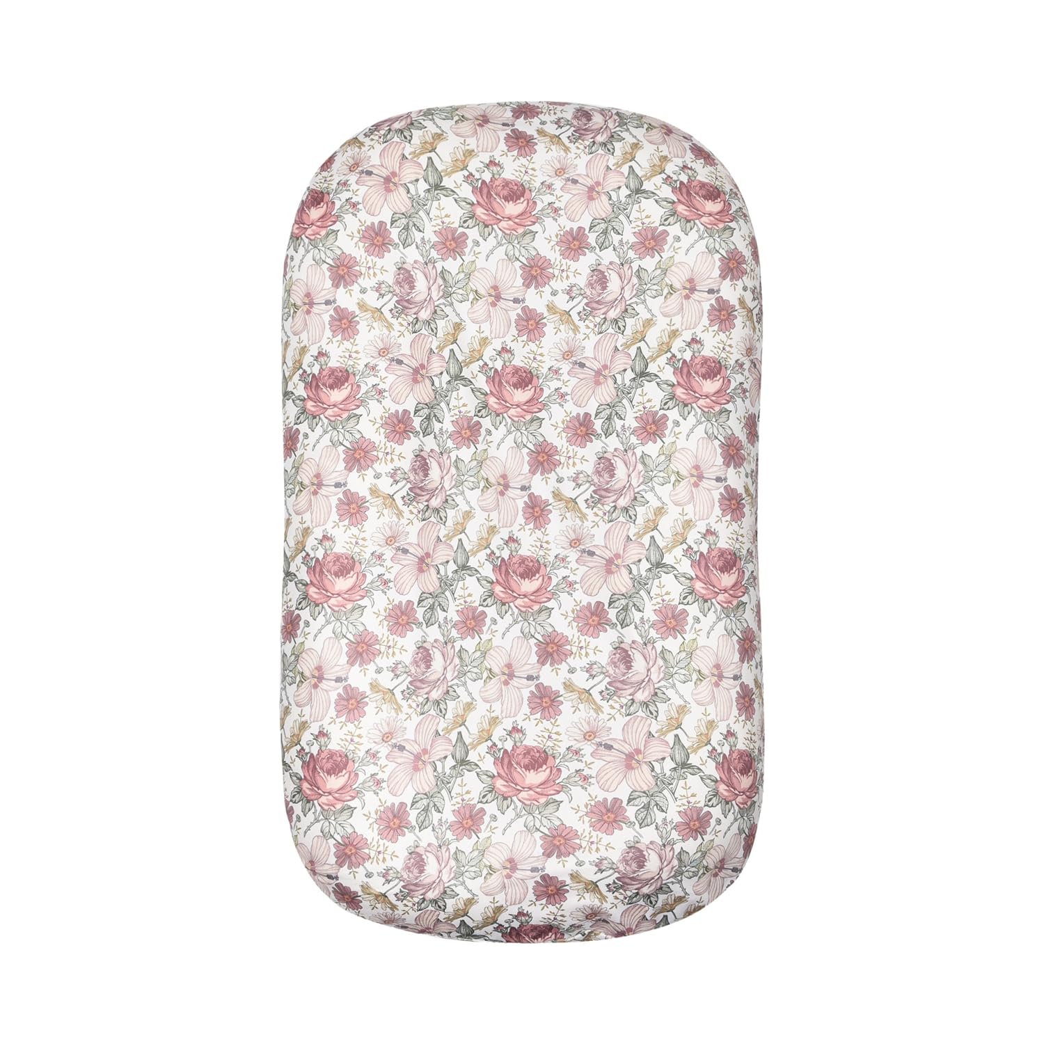 Little Jump breathable soft-stretch fabric lounger cover supports gentle, cozy moments during feeds.