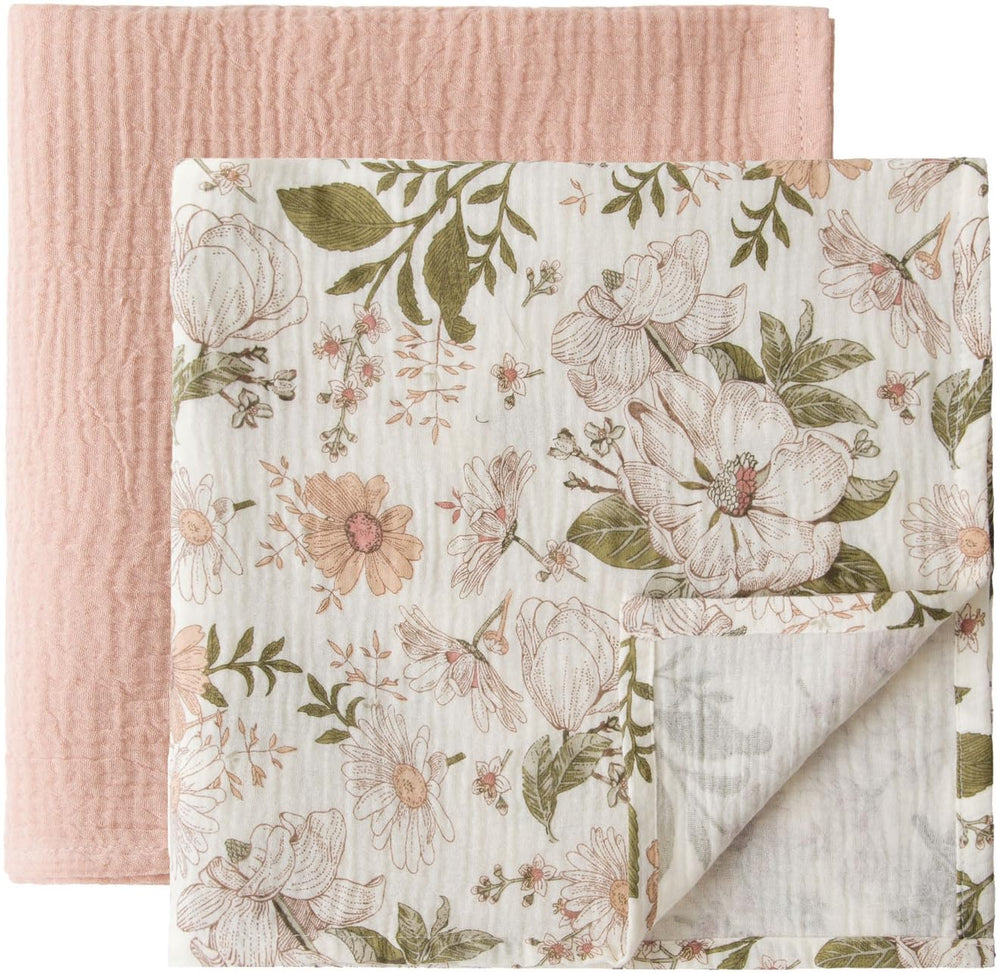 Little Jump two-pack swaddle blankets; versatile baby care option.