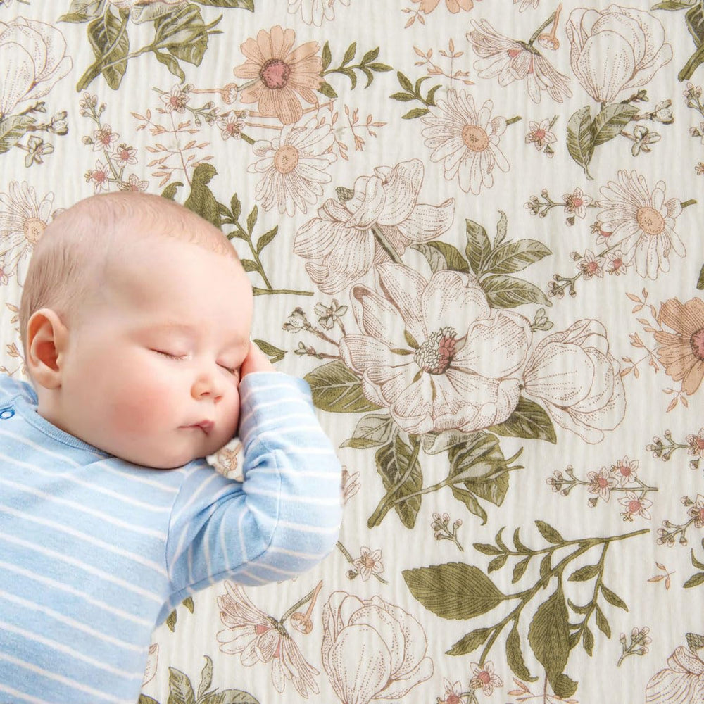 Little Jump vintage blossom unisex floral print; perfect for gifting.