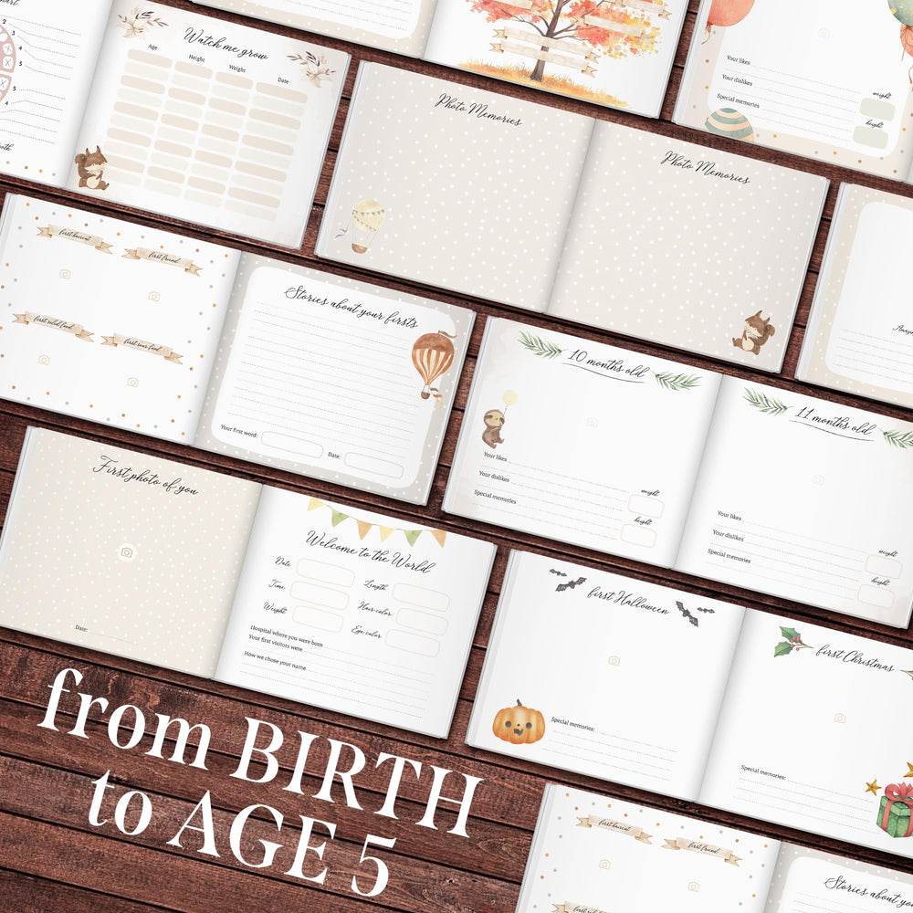Little Keepsakes by YASHVEDH interior pages support mixed photo sizes.