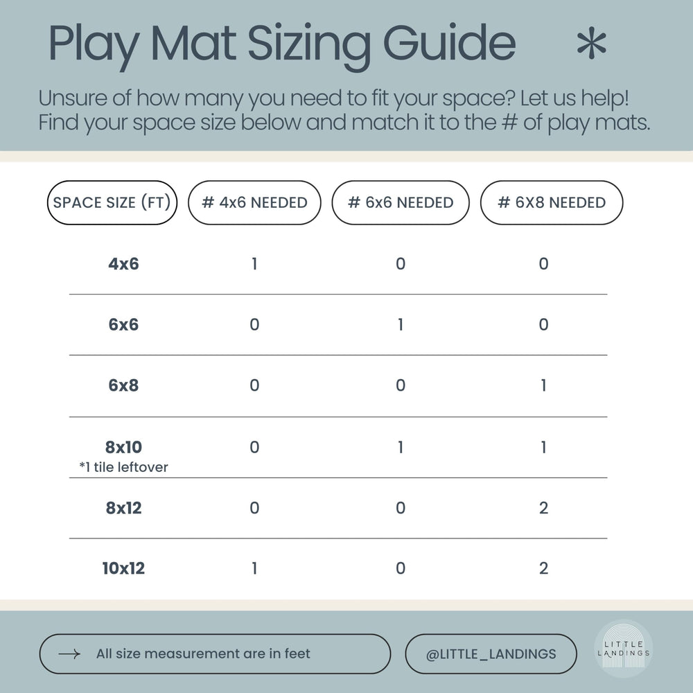 Little Landings non-toxic EVA foam mat delivers a cushioned, safe floor for play.