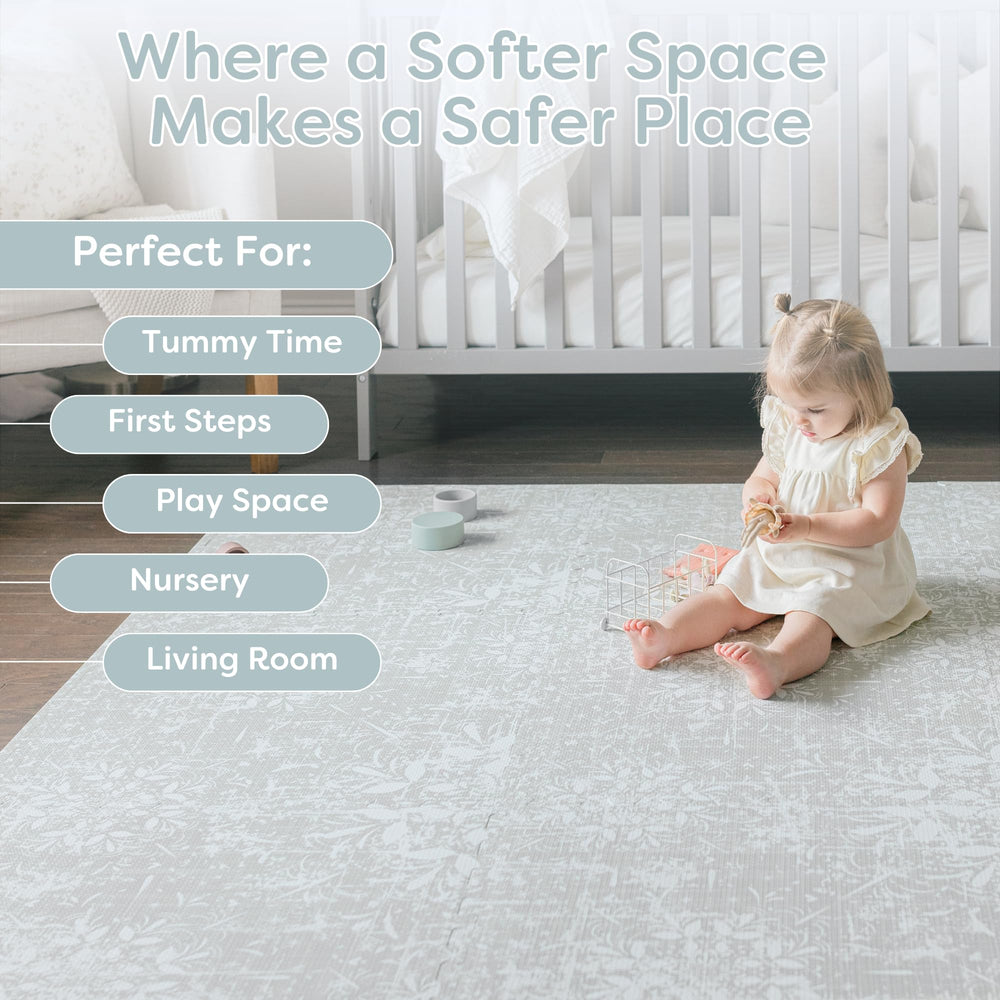Little Landings Eden interlocking puzzle pieces enable expandable play space