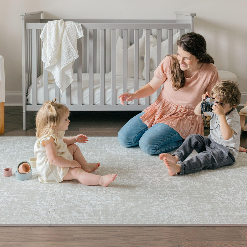 Little Landings Eden non-slip backing keeps mats in place during play