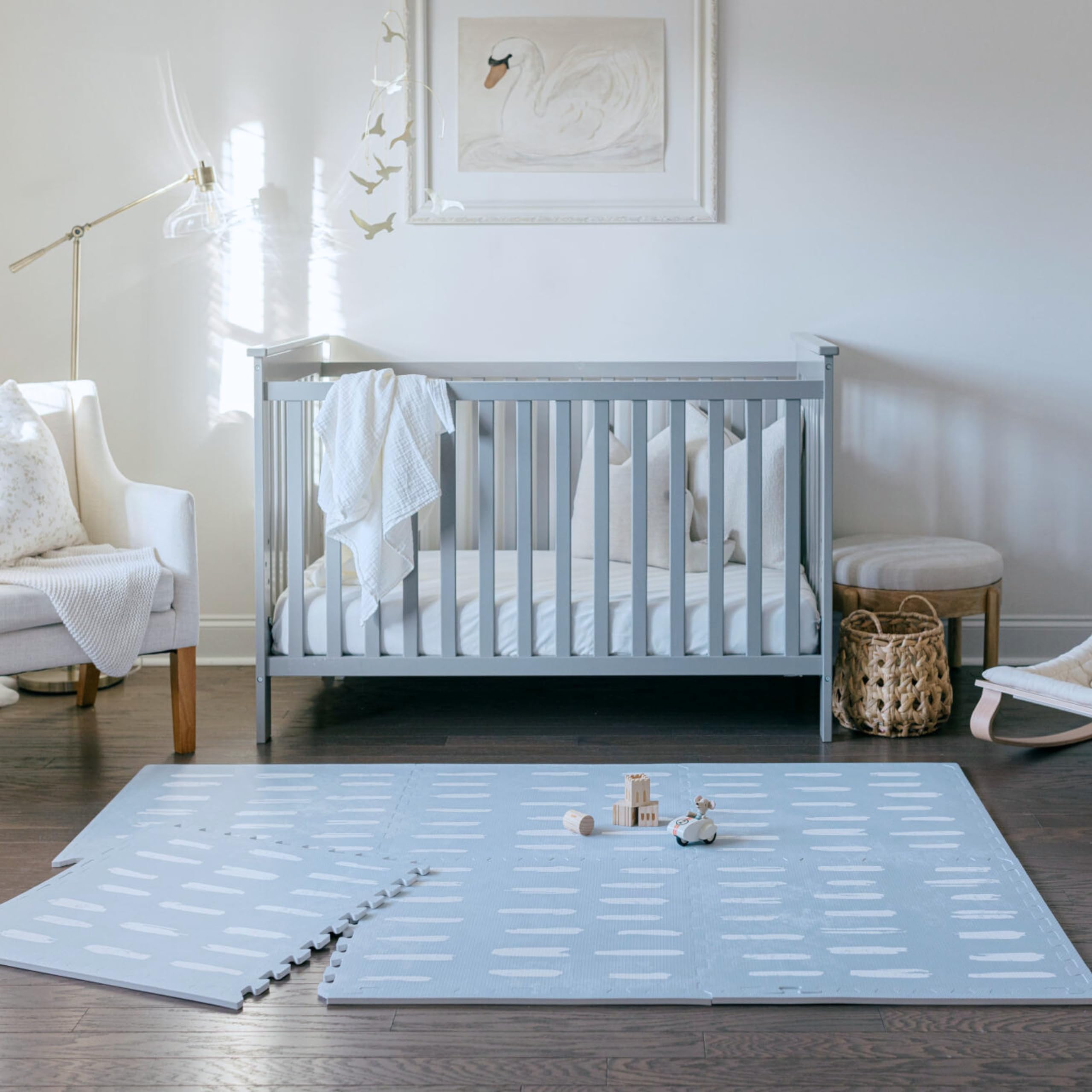 Little Landings Shoreline creates a dedicated play area in any room.