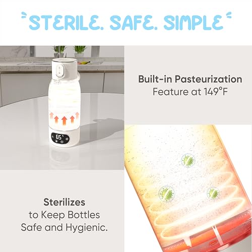 Little Love Co. bottle warmer precise temperature control for steady warmth.