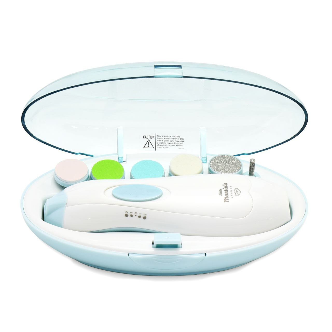 Little Martin's Drawer baby nail trimmer light front view enables gentle night trimming.