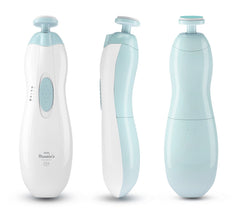 Little Martin's Drawer baby nail trimmer light side view shows whisper quiet operation.