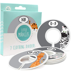Little Miracles Safari closet divider Lion marks 3–6M for simple wardrobe access