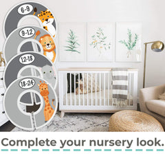 Little Miracles Safari closet divider Monkey marks 6–9M for easy outfit picks