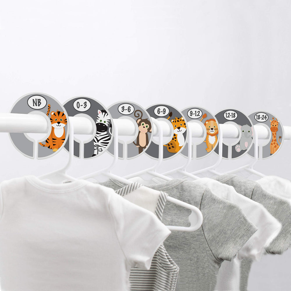 Little Miracles Safari closet divider Zebra marks 0–3M for fast closet navigation