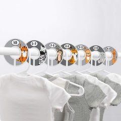 Little Miracles Safari closet divider Zebra marks 0–3M for fast closet navigation