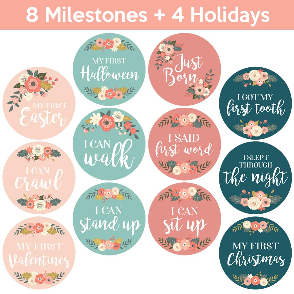 Little Moments holiday milestones add charming floral accents to memories.