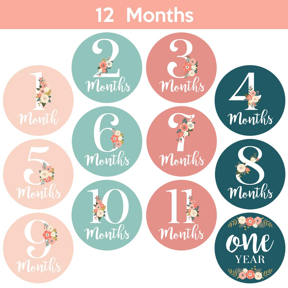 Little Moments month labels help document each stage with style.