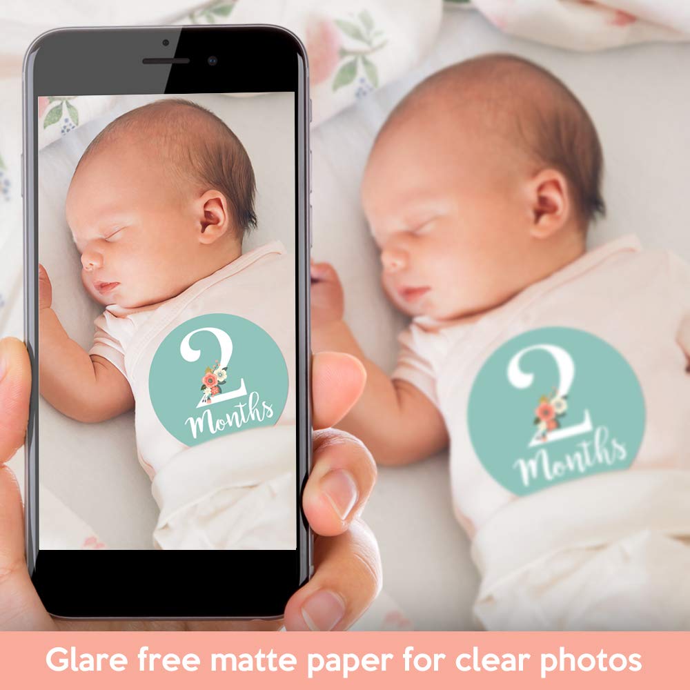 Little Moments pink-teal hues coordinate with newborn photos beautifully.
