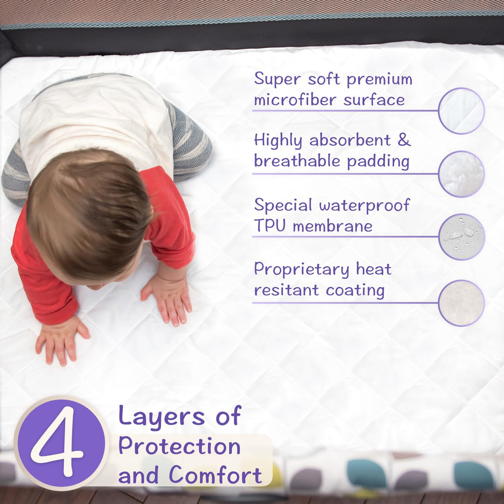 Little One's Pad ultra-soft microfiber texture close-up on baby skin